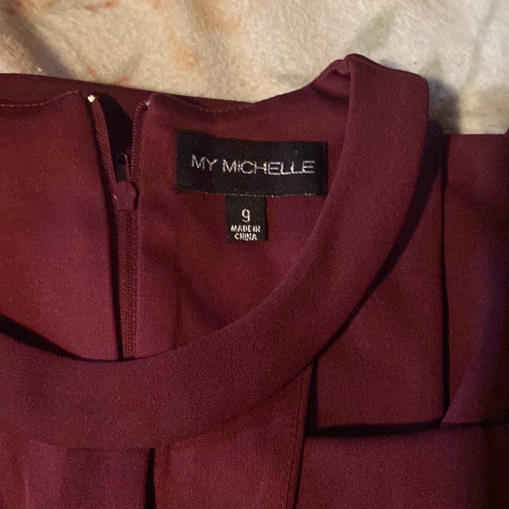 Burgundy dress